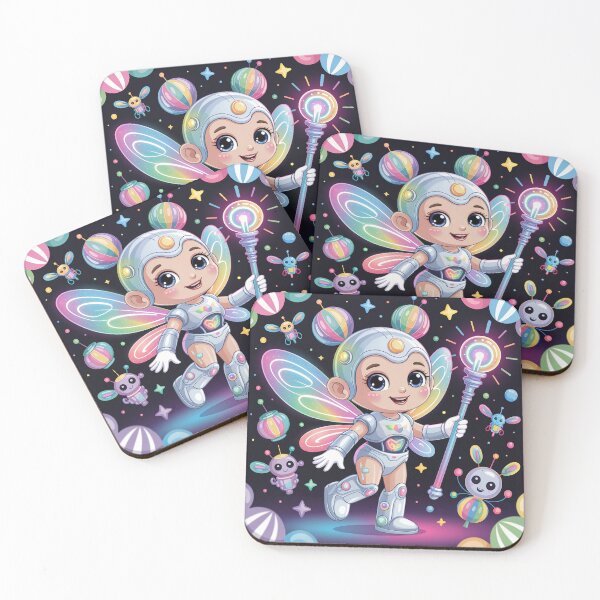 Item preview, Robot Fairy Kid at Futuristic Carnival – Cute High-Tech designed and sold by DualEnergy.
