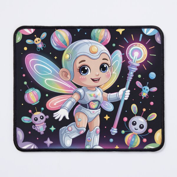 Item preview, Robot Fairy Kid at Futuristic Carnival – Cute High-Tech designed and sold by DualEnergy.