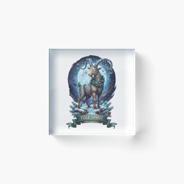 Item preview, Winter Yule Goat Wiccan Christmas designed and sold by Lia Vina.
