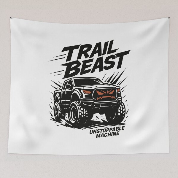Item preview, Trail Beast Unstoppable Machine Offroad Truck designed and sold by SnappyPNG.