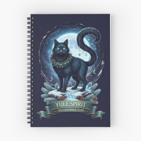 Item preview, Winter Yule Cat Wiccan Christmas designed and sold by Lia Vina.