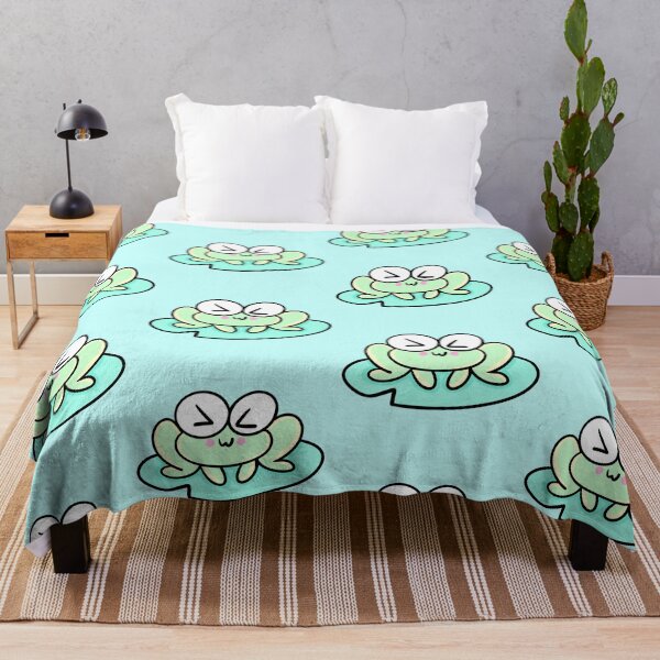 Item preview, Kawaii embarrassed frog - Funny and cheerful frog design designed and sold by SolarWayfarer.
