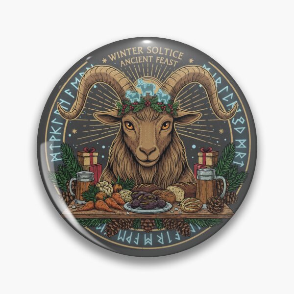 Item preview, Yule Goat Wiccan Christmas Sabbat designed and sold by Lia Vina.