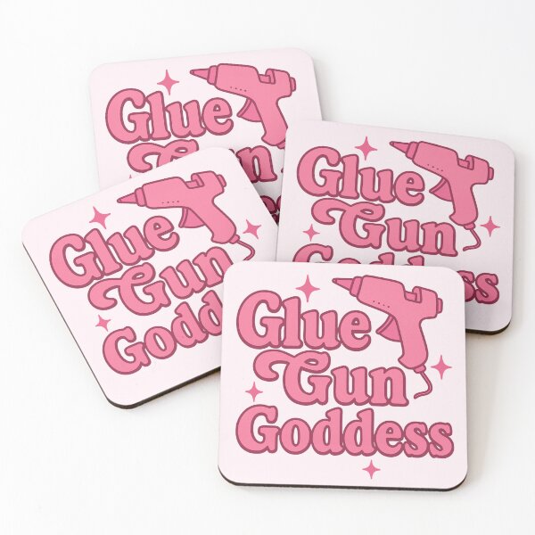 Item preview, Glue Gun Goddess – Bold Pink Craft Queen Sticker for DIY Women designed and sold by astersgraphics.