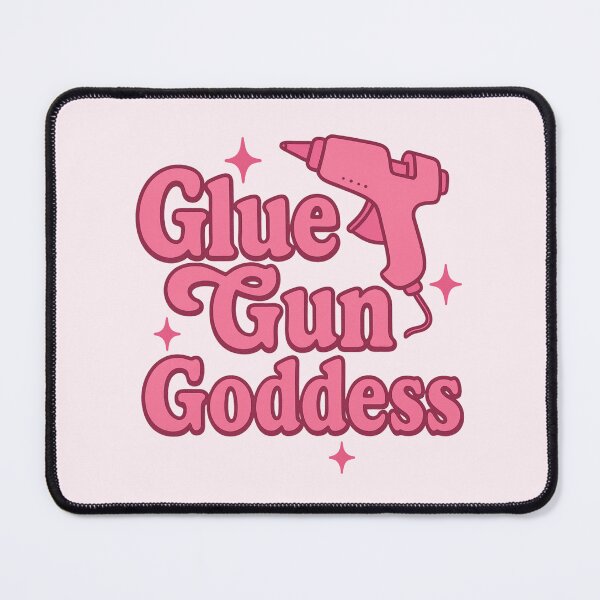 Item preview, Glue Gun Goddess – Bold Pink Craft Queen Sticker for DIY Women designed and sold by astersgraphics.