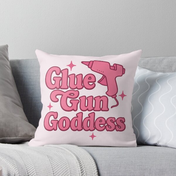 Item preview, Glue Gun Goddess – Bold Pink Craft Queen Sticker for DIY Women designed and sold by astersgraphics.