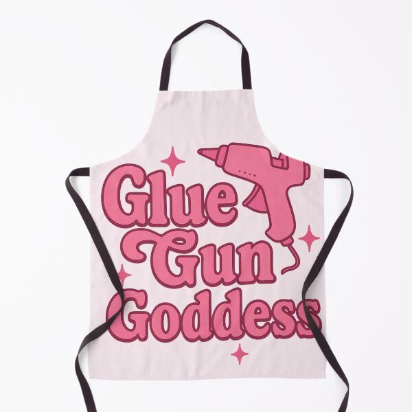 Item preview, Glue Gun Goddess – Bold Pink Craft Queen Sticker for DIY Women designed and sold by astersgraphics.