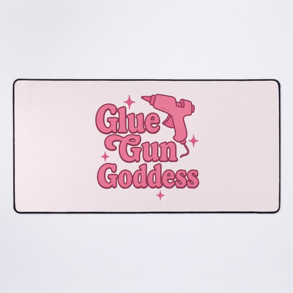 Item preview, Glue Gun Goddess – Bold Pink Craft Queen Sticker for DIY Women designed and sold by astersgraphics.
