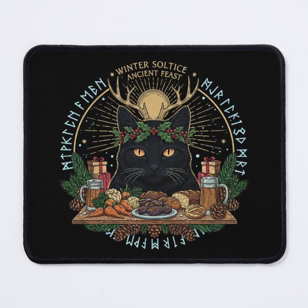 Item preview, Yule Cat Wiccan Christmas Sabbat designed and sold by Lia Vina.