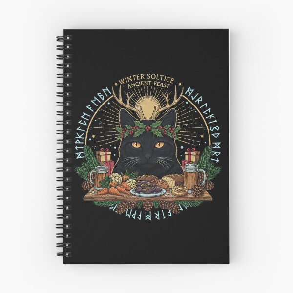 Item preview, Yule Cat Wiccan Christmas Sabbat designed and sold by Lia Vina.