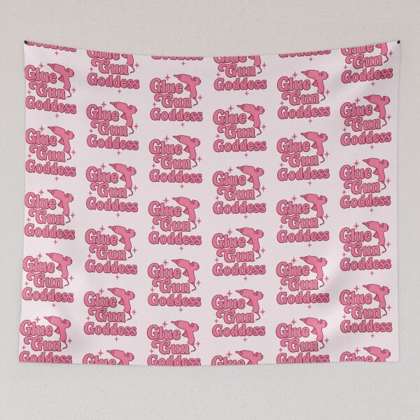 Item preview, Glue Gun Goddess – Bold Pink Craft Queen Sticker for DIY Women designed and sold by astersgraphics.