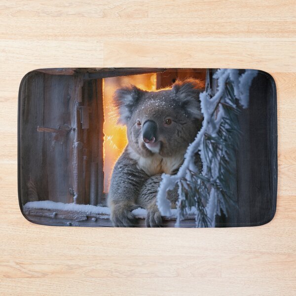 Item preview, Winter Koala at the Window – Soft Snow Glow designed and sold by Erika Kaisersot.