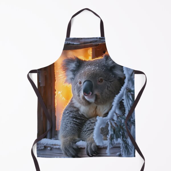 Item preview, Winter Koala at the Window – Soft Snow Glow designed and sold by Erika Kaisersot.