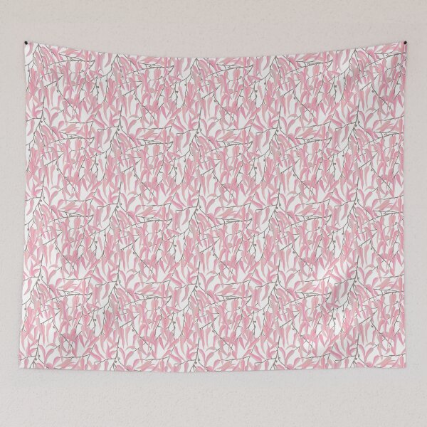 Item preview, Gumleaves - Painted Leaves - pink white designed and sold by Stephanie Fiona Design.