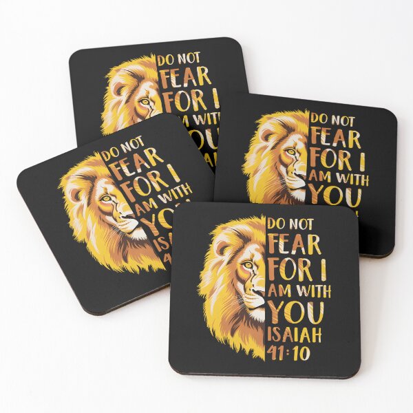 Item preview, Do Not Fear For I Am With You Bible Verse Christian Lion designed and sold by KarimSoCute.