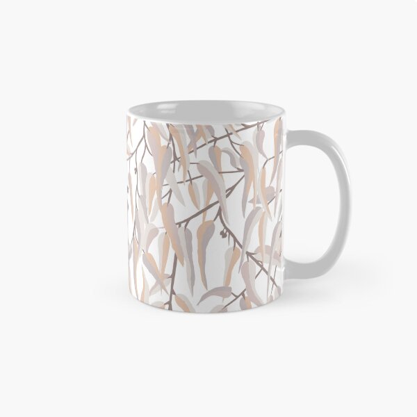 Item preview, Gumleaves - Painted Leaves - neutral white designed and sold by Stephanie Fiona Design.