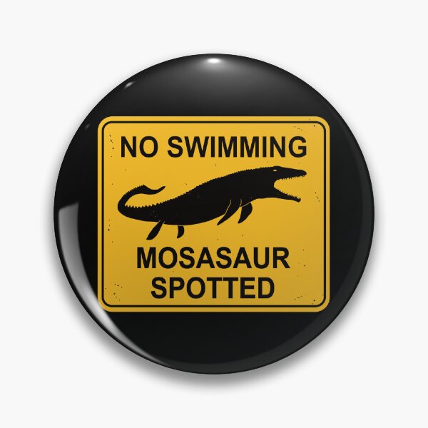Item preview, Mosasaur - No Swimming! designed and sold by IncognitoMode.