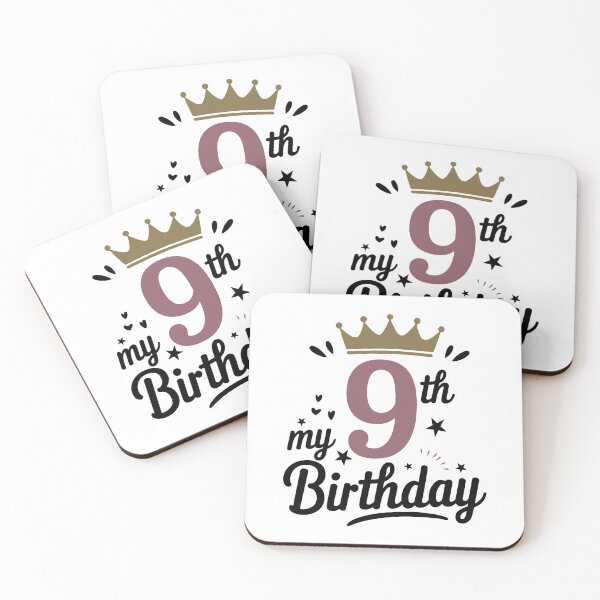 Item preview, My 9th Birthday Kids Party designed and sold by Steele-Art.