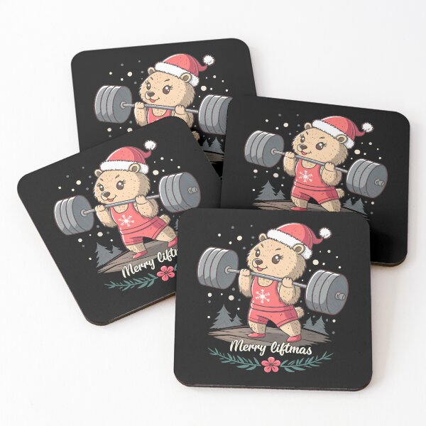 Item preview, Christmas Bear – Merry Liftmas Weightlifting Design designed and sold by PLisasPets.