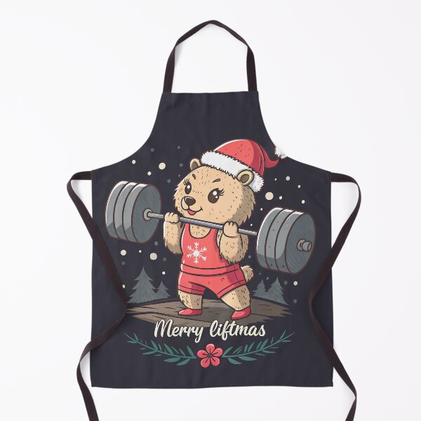 Item preview, Christmas Bear – Merry Liftmas Weightlifting Design designed and sold by PLisasPets.