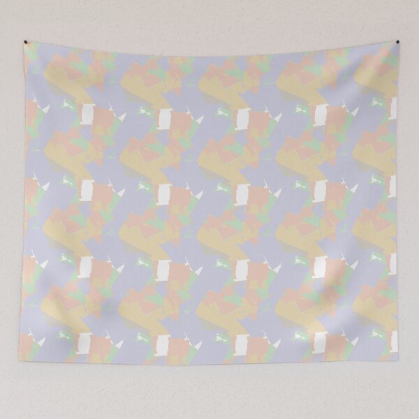 Item preview, Paint strokes - Painted Leaves - pink blue designed and sold by Stephanie Fiona Design.