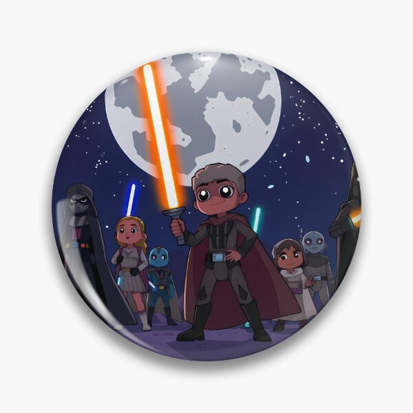 Item preview, Purple Cartoon Art Adventures Star Wars Characters Lightsabers designed and sold by ART ATTACK ZONE.