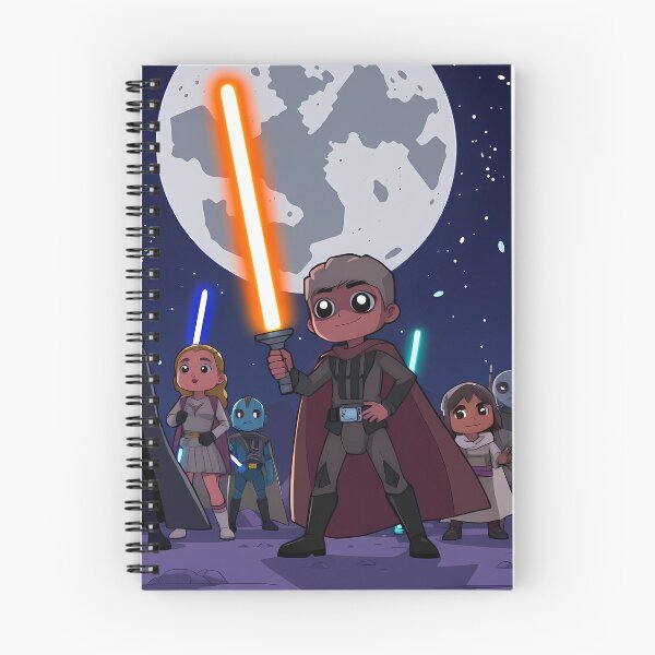 Item preview, Purple Cartoon Art Adventures Star Wars Characters Lightsabers designed and sold by ART ATTACK ZONE.
