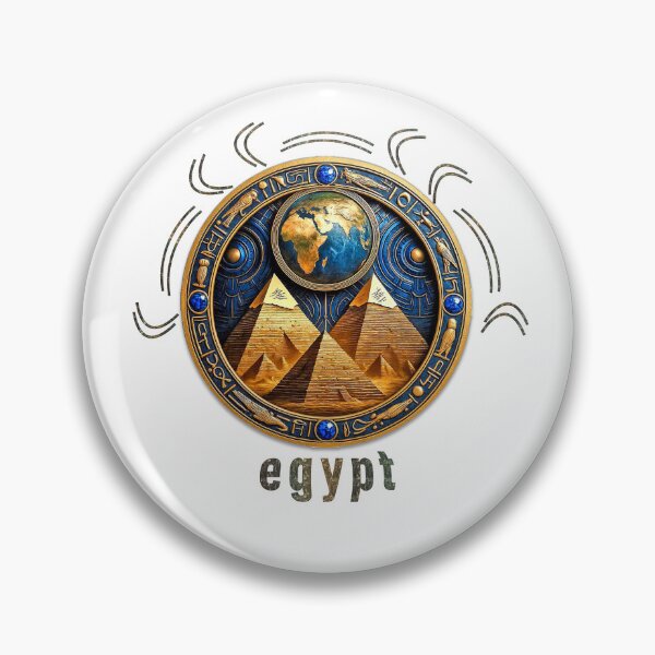 Item preview, Ancient Egypt Pyramids Emblem • Mystical Egyptian Symbol Art • Vintage Pharaoh Design designed and sold by mayarelshukairi.
