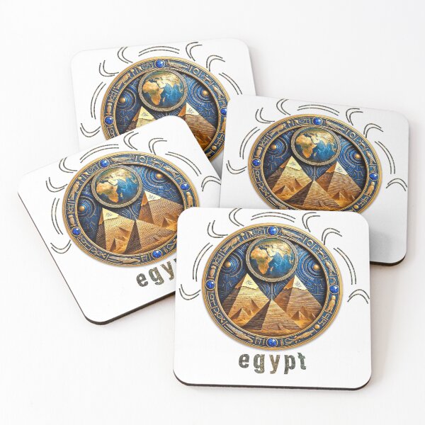 Item preview, Ancient Egypt Pyramids Emblem • Mystical Egyptian Symbol Art • Vintage Pharaoh Design designed and sold by mayarelshukairi.