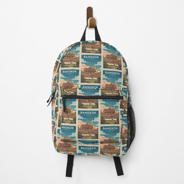 Item preview, Bangkok Vintage Travel Art - Imperial Palace - Thailand designed and sold by Wanderprintt.