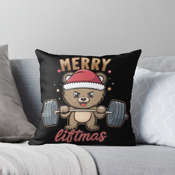 Item preview, Merry Liftmas – Christmas Bear in the Gym designed and sold by PLisasPets.