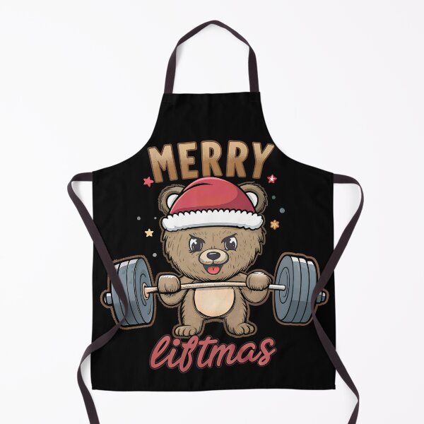 Item preview, Merry Liftmas – Christmas Bear in the Gym designed and sold by PLisasPets.