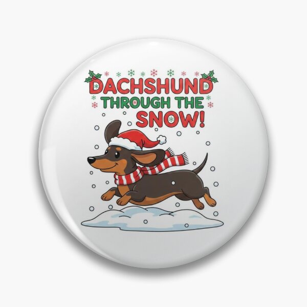 Item preview, Dachshund Through The Snow designed and sold by The Velvet Potato.