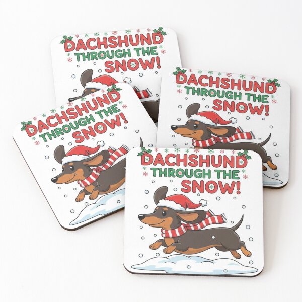Item preview, Dachshund Through The Snow designed and sold by The Velvet Potato.