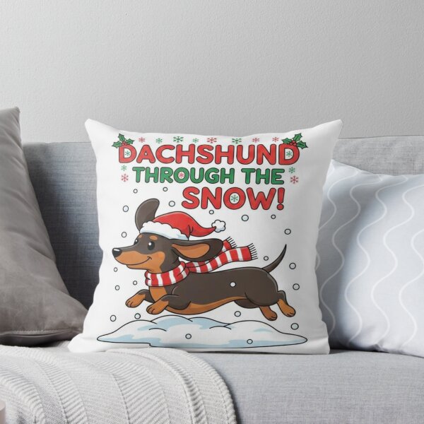 Item preview, Dachshund Through The Snow designed and sold by The Velvet Potato.