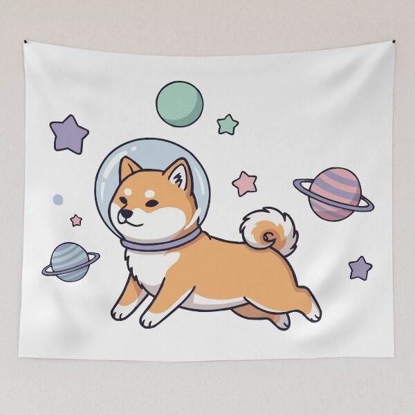 Item preview, Cosmic Shiba Dream On The Universe designed and sold by Cute-Ur-Day.
