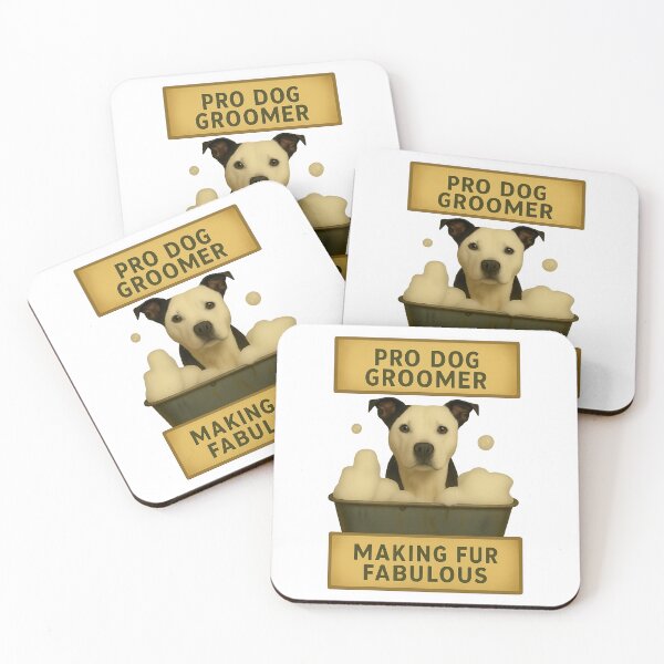 Item preview, Pro Dog Groomer Making Fur Fabulous Staffy Variant designed and sold by TeeTimeTreasure.