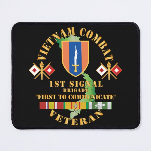 Item preview, Army - Vietnam Combat Vet w 1st Signal Brigade X 300 designed and sold by Military Insignia Products.