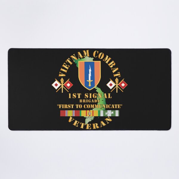 Item preview, Army - Vietnam Combat Vet w 1st Signal Brigade X 300 designed and sold by Military Insignia Products.