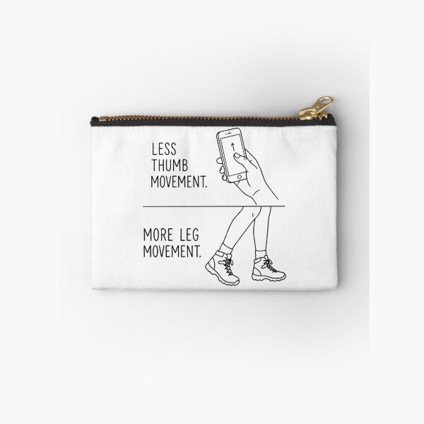 Item preview, Less Thumb More Leg Movement - Active Lifestyle Quote designed and sold by BloomKind.