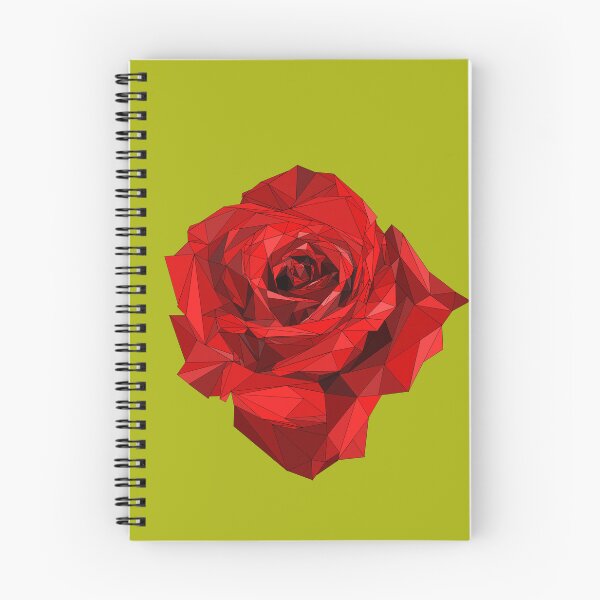 Item preview, Geometric Red Rose Low Poly Design - Modern Triangle Flower Art designed and sold by denip.