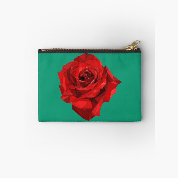 Item preview, Geometric Red Rose Low Poly Design - Modern Triangle Flower Art designed and sold by denip.