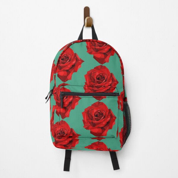 Item preview, Geometric Red Rose Low Poly Design - Modern Triangle Flower Art designed and sold by denip.