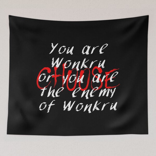 Item preview, You are Wonkru or you are the enemy of Wonkru Slim Fit black personalize paper designed and sold by Wikstrom Eugen.