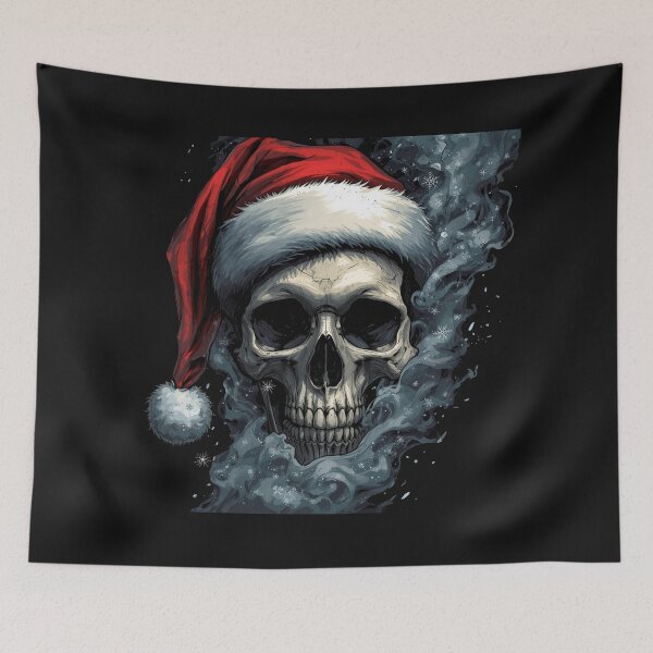 Item preview, Dark Santa Skull – Horror Christmas Streetwear Art designed and sold by loccotown168.