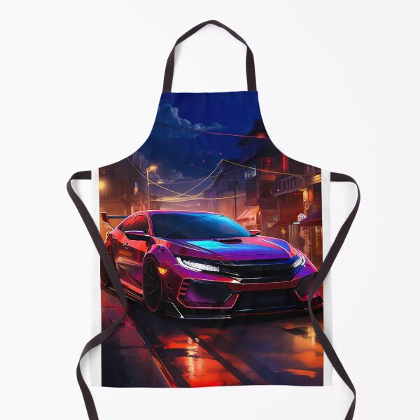 Item preview, Neon Turbo Hatch Racing Under City Night Lights designed and sold by RevUpDesign.