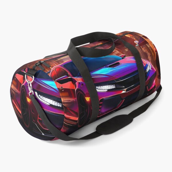 Item preview, Neon Turbo Hatch Racing Under City Night Lights designed and sold by RevUpDesign.