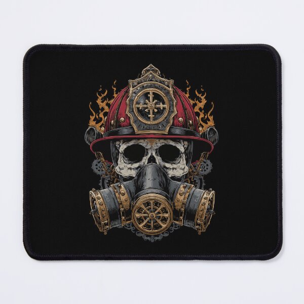 Item preview, Skull with gas mask – Fire & Mechanics designed and sold by drizzd.