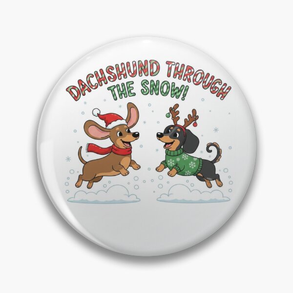 Item preview, Dachshund Through The Snow designed and sold by The Velvet Potato.