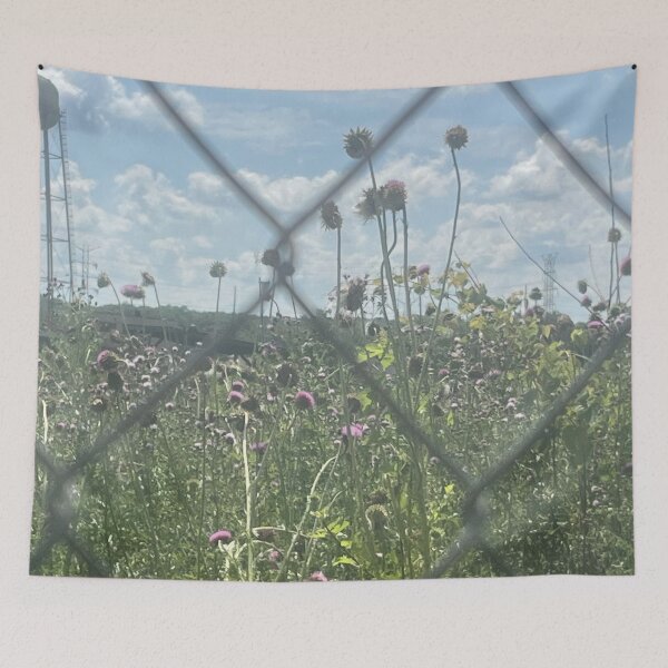 Item preview, Chain Link and Pink Blooms 17 designed and sold by Abeink1030.
